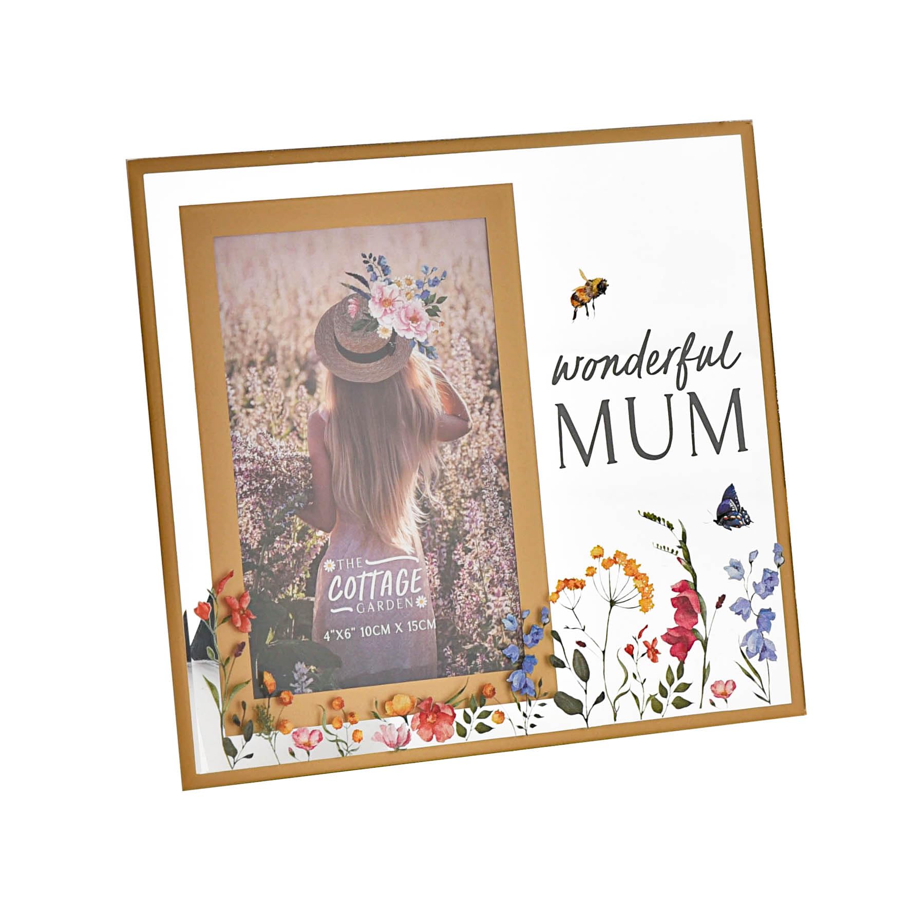 Widdop and Co The Cottage Garden Glass Frame 4 x 6 – Wonderful Mum