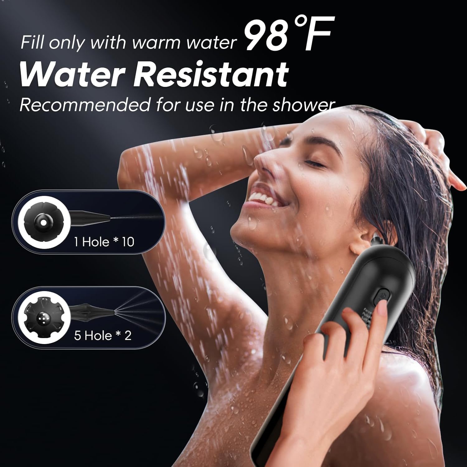 Ear Wax Removal - Electric Ear Irrigation Flushing System with 4 Pressure Modes, Electric Ear Cleaner, 10 nozzles, Electric Earwax Cleaning Kit for Earwax Buildup