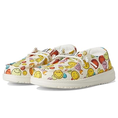 Hey Dude Kids Wendy Smiley (Toddler) Girls Shoes Cream/Multi