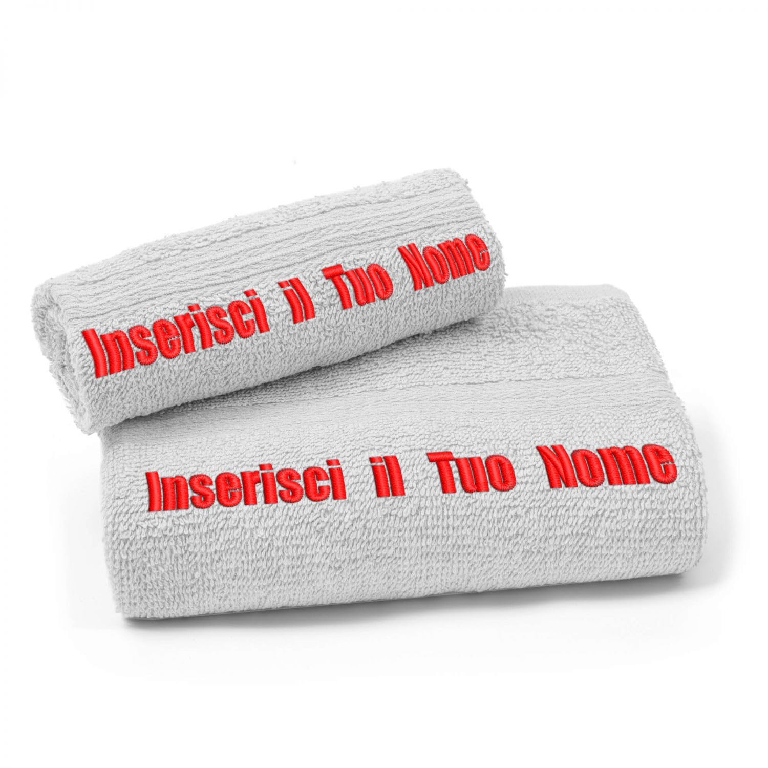 Set Asciugamani Personalizzati Con Ricamo - 2 Pezzi 50x100 E 40x60 Cm - Certificato OEKO-TEX - Foto 9