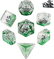 Vista 35 de UDIXI Juego de 7 dados poliédricos DND D&D, RPG D y D con bolsa de almacenamiento para juegos de rol y otros juegos de mesa (Aarakocra)