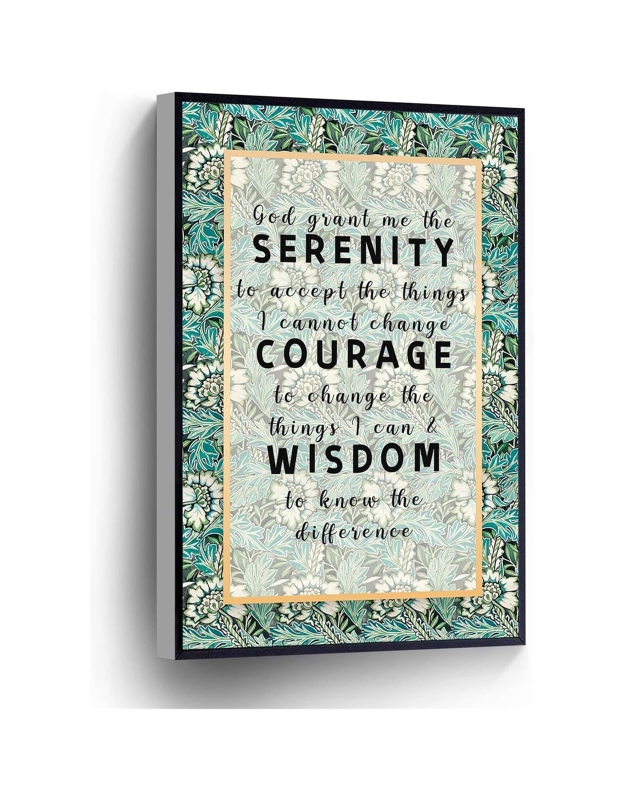 MDBJTCYZN Canvas Wall-Art for Religious Home God Grant Me The Serenity Serenity Prayer Poster for Office School Wall Decor Gift