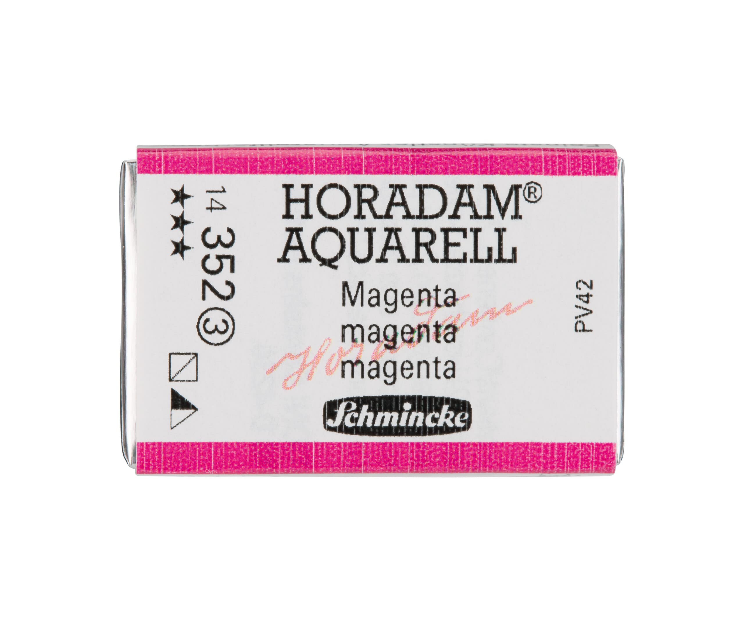 Schmincke - Horadam® Aquarell - Cappelli Per Artisti, 352 Magenta, 14 352 043, 1/1 Godet-image