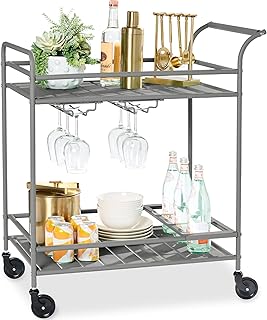 12 Small Backyard Porch Ideas for Cozy Practical Relaxation 107 Best Choice Products Rolling Bar Cart, Mobile Home Bar Serving Cart, Ser...