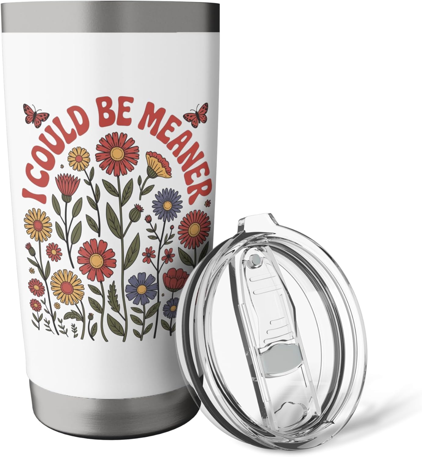 I Could Be Meaner Stainless Steel Insulated Tumbler - Image 5