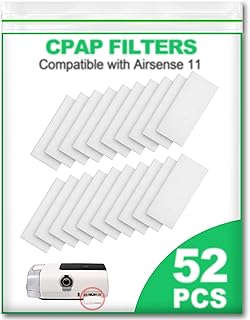 52PCS Filters Compatible with Airsense 11 Filters Supplies, Filter Compatible with Airsense 11 Filter Supplies, Ultra Fine Filters Compatible with Airsense 11 Replacement Ultra Fine Filters