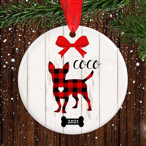 Miniatura 18 de Adorno de Navidad para mascotas, adorno de Collie barbudo, regalos para amantes de mascotas, regalo conmemorativo para mascotas, recuerdo de Collie