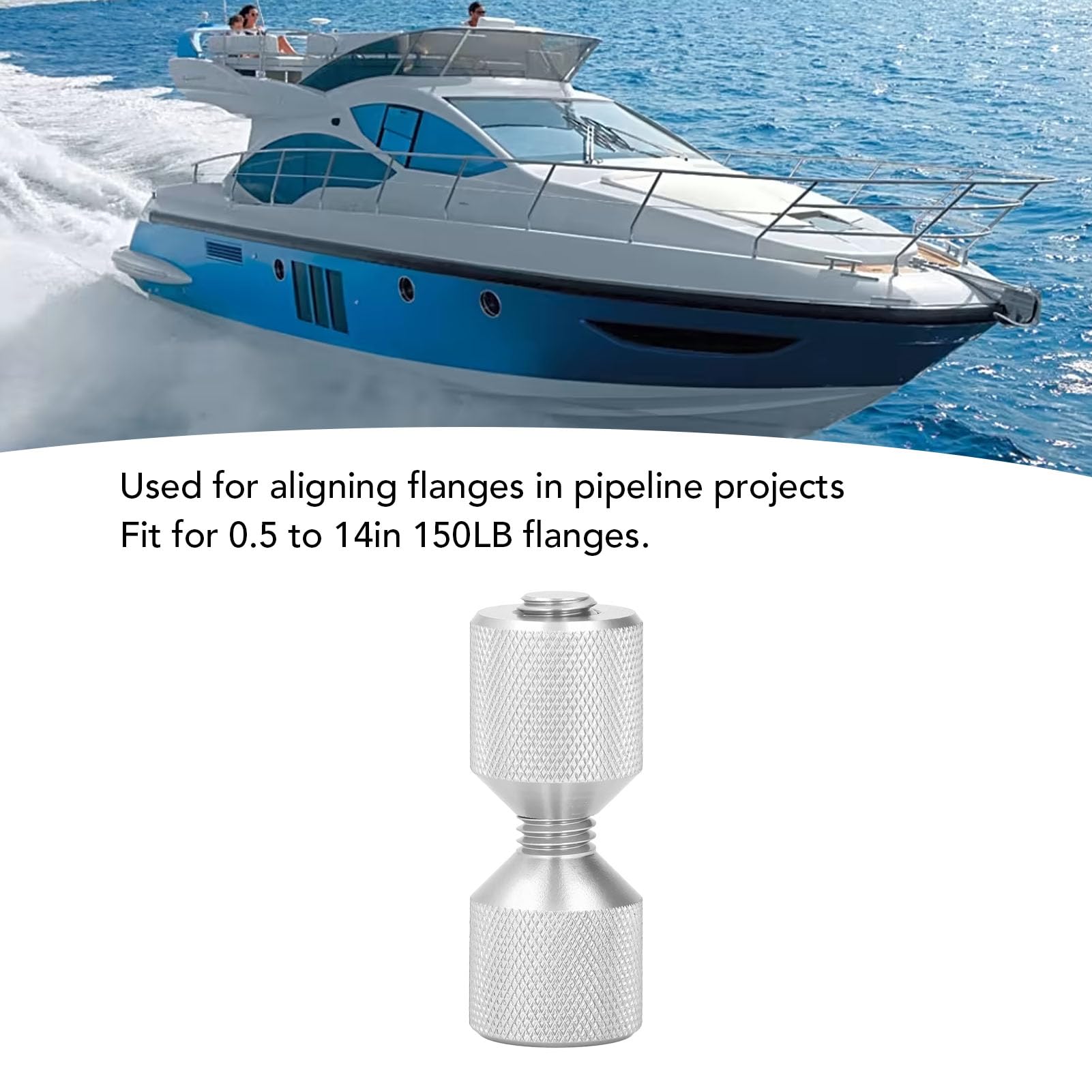 Juego de pasadores de 14 mm para maquinaria industrial alineación precisa de orificios bridas de aluminio doble cara lb 150 pulgadas accesorios para flanges herramientas de montaje