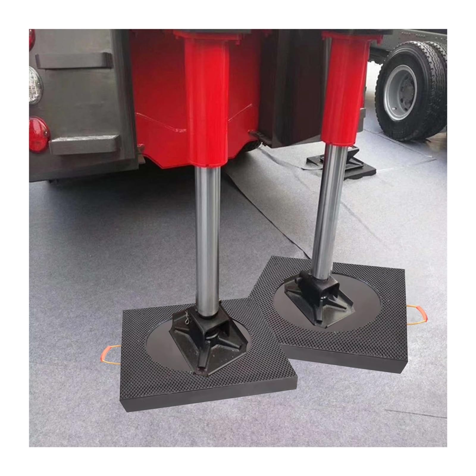 Patin de stabilisation haute résistance pour cric, support carré de 68 cm de large