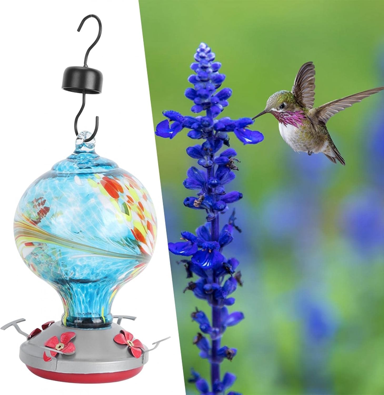フック付き ロングチューブ 餌箱 に吊るすハチドリの フック付き ロングチューブ 餌箱 に吊るすハチドリの
