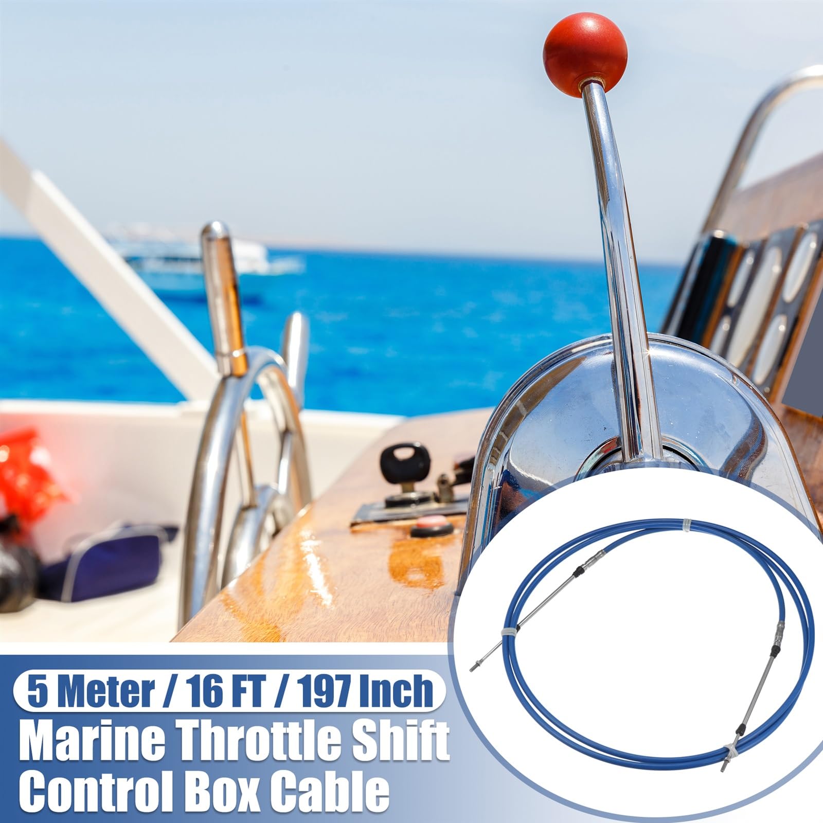 1/2 szt. 4M 5M 6M 7M przewód sterujący przepustnicą dla Marine