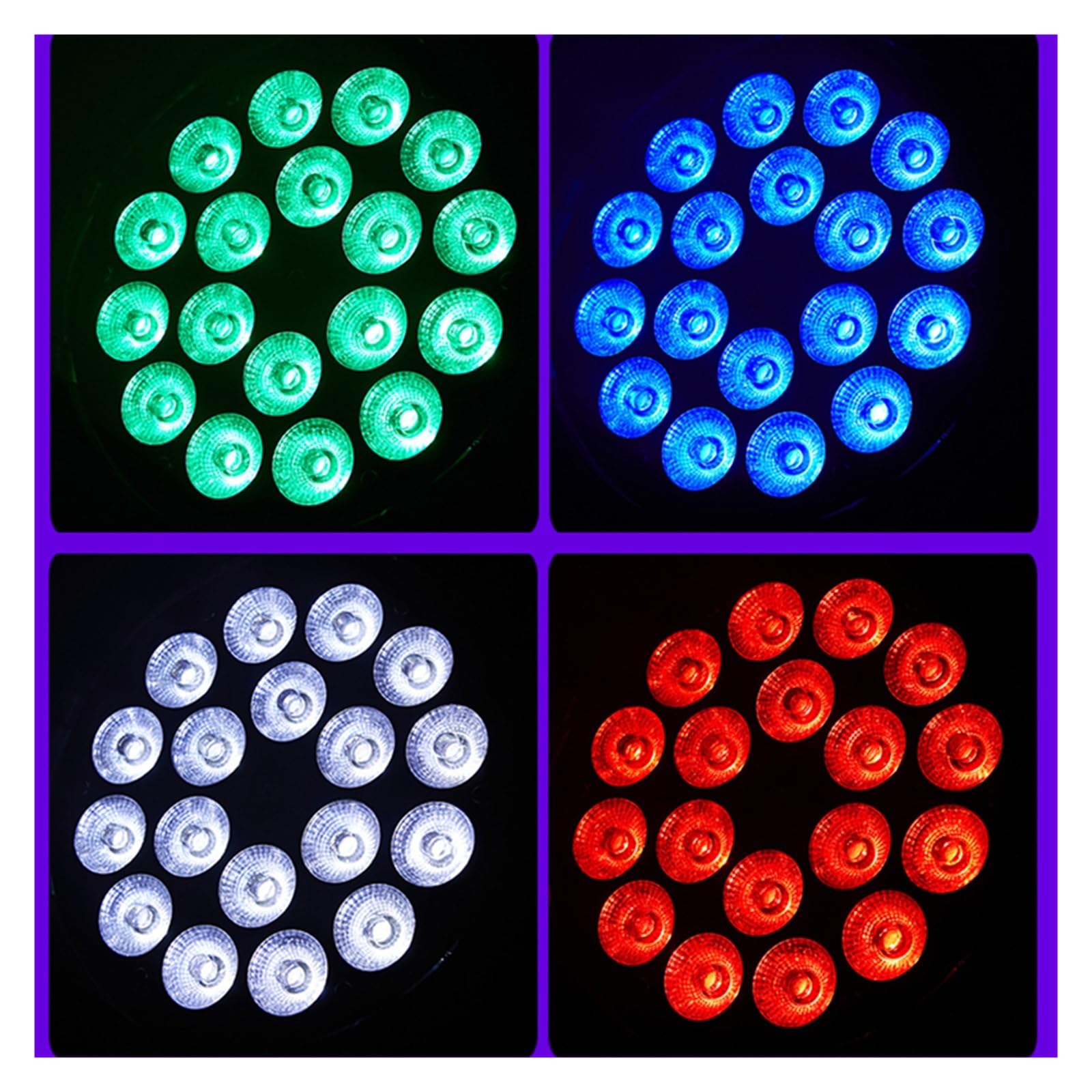 Światła sceniczne, LED Par 18x10W RGBWA UV Heat Light 4 w 1 DJ Wash Stage Party Disco