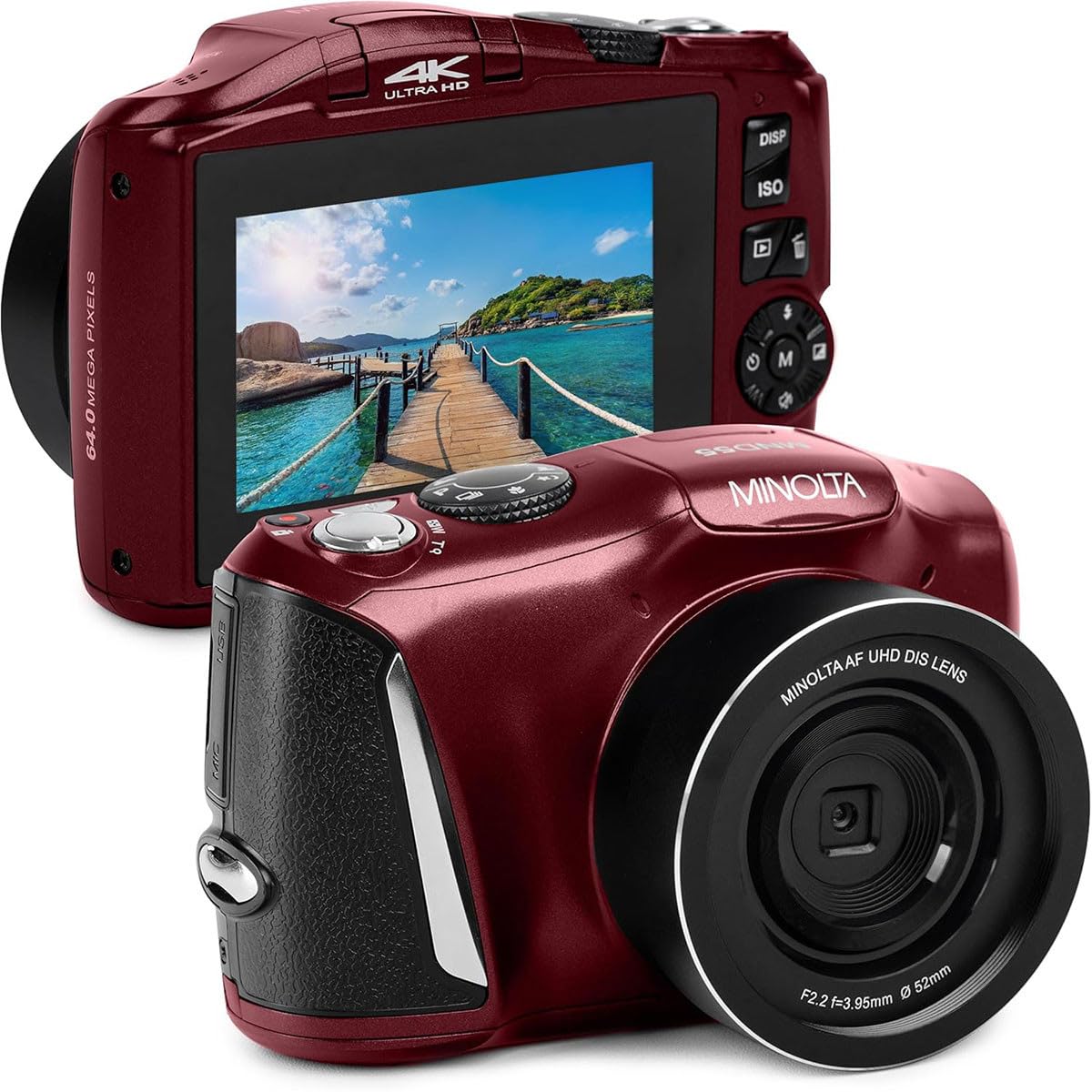 Amazon.com : Minolta MND55 64MP 4K Ultra HD Wi-Fi Digital Camera