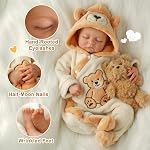 BABESIDE Lifelike Reborn Baby Dolls Boy Noah, 20 Inches Soft Vinyl and Cloth Body Realistic Baby Dolls, Real Life Baby Doll with Toy Accessories Gift for Kids Age 3+