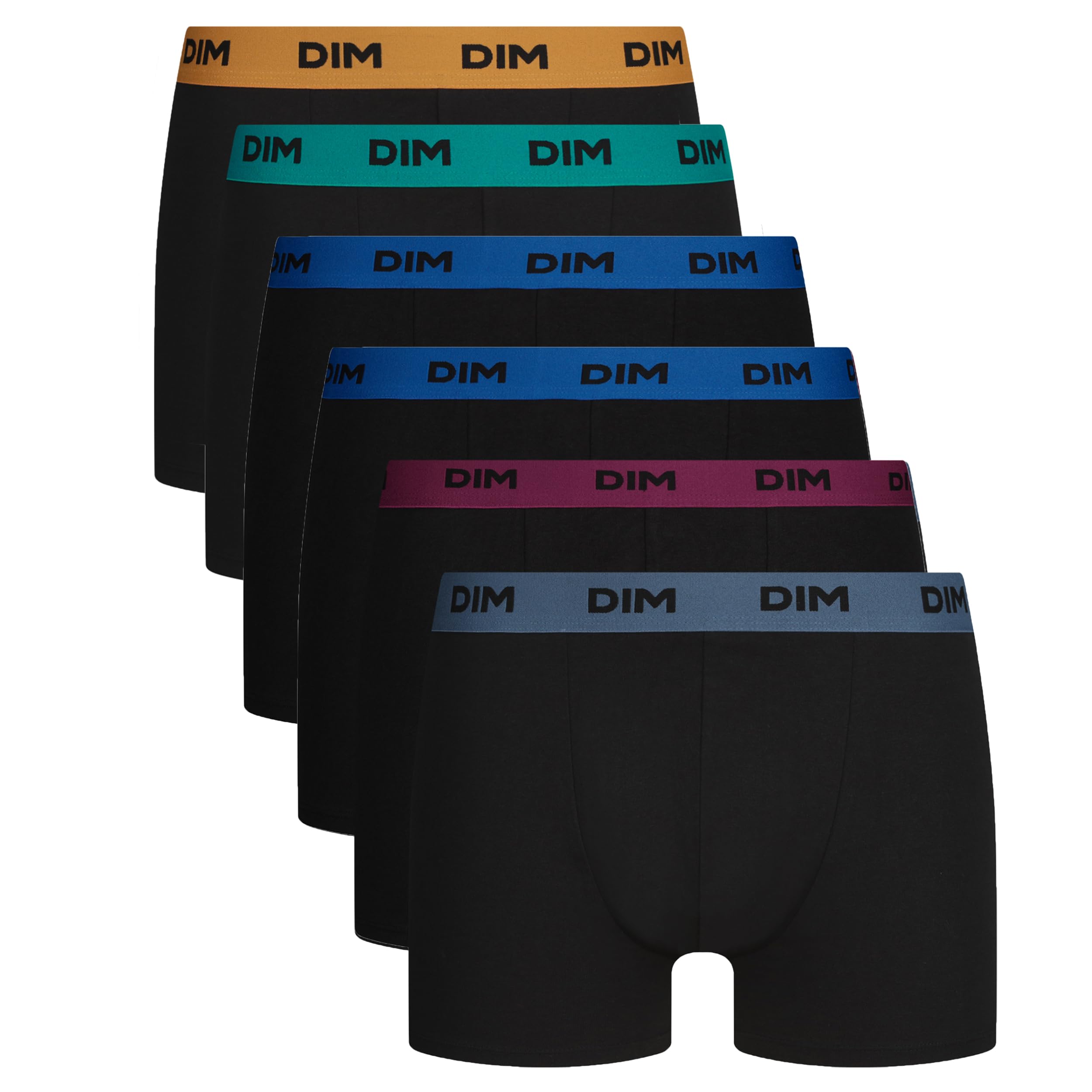 Dim Boxer Homme Mix and Colors Coton Stretch Confort x6