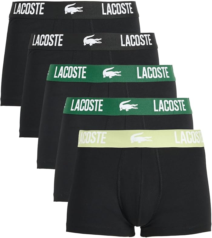 Мужские трусы-боксеры Lacoste хлопковые стрейч (5 шт.)
