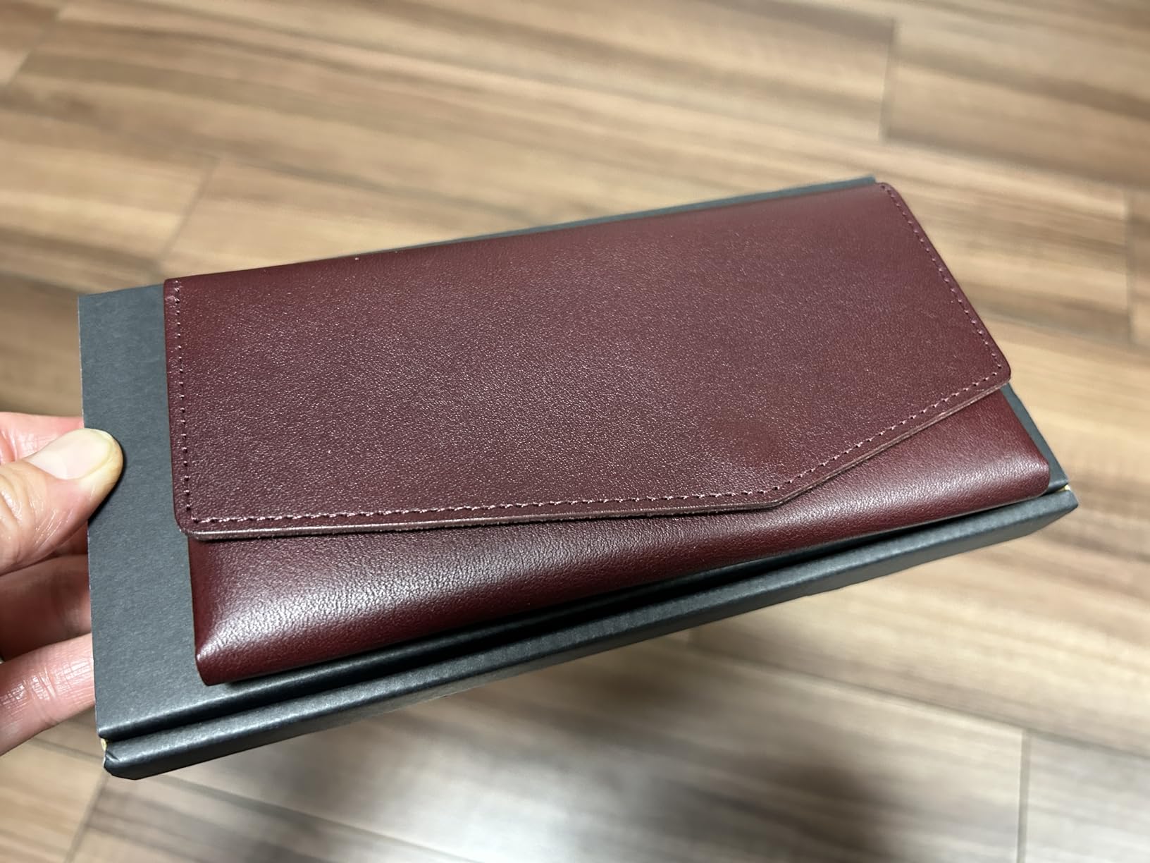 日本製の本革長財布 レディース メンズ photo review