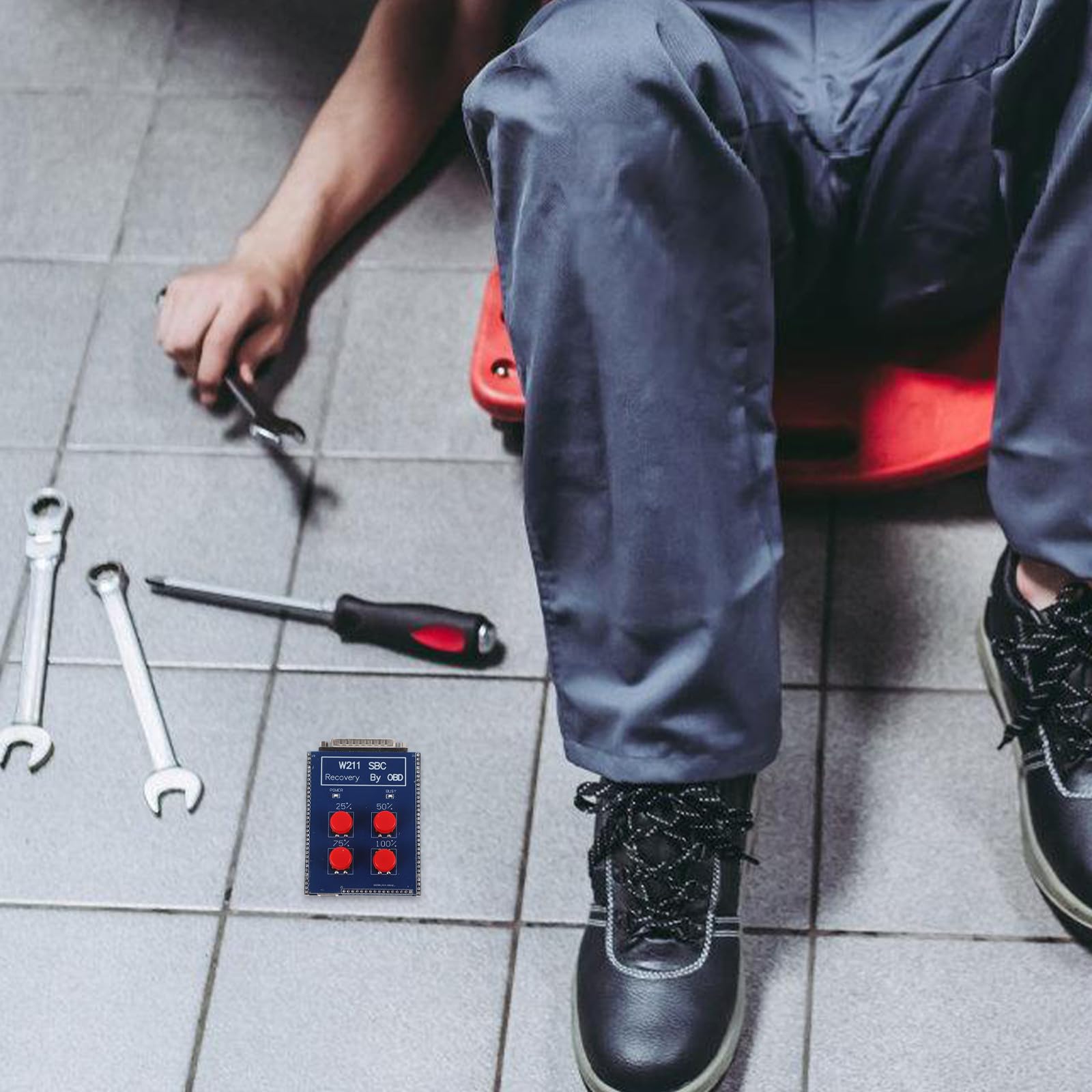 Automatisches Auto Diagnosegerät aus Legierung und Kunststoff Tragbares Blaues Testinstrument mit Einfacher Bedienung und Klarer Fehleranzeige für Werkstatt und Reparatur