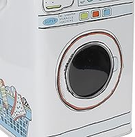 Vista 9 de Contenedor de detergente, caja de polvo de lavandería de gran capacidad, decoración de lata azul con asa para lavar tabletas para almacenar