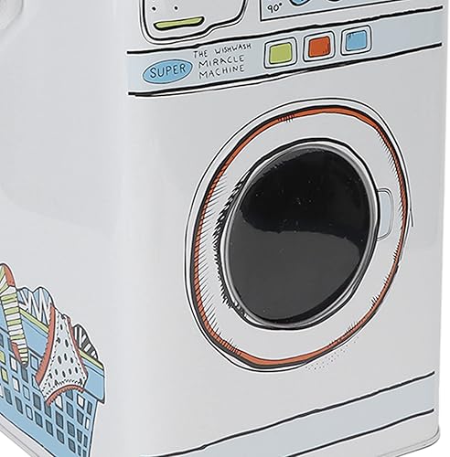 Miniatura 9 de Contenedor de detergente, caja de polvo de lavandería de gran capacidad, decoración de lata azul con asa para lavar tabletas para almacenar