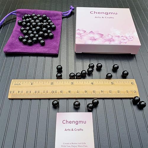 Miniatura 69 de Cuentas de piedra para hacer joyas, piedras preciosas naturales redondas sueltas espaciadoras para pulseras, collares y aretes, Piedra Kit