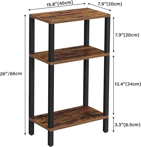 Miniatura 3 de TUTOTAK Mesa auxiliar pequeña, Mesa de extremo estrecho, Mesa de sofá flaca, Mesita de noche delgada, Mesa de sofá, sala de estar, dormitorio,