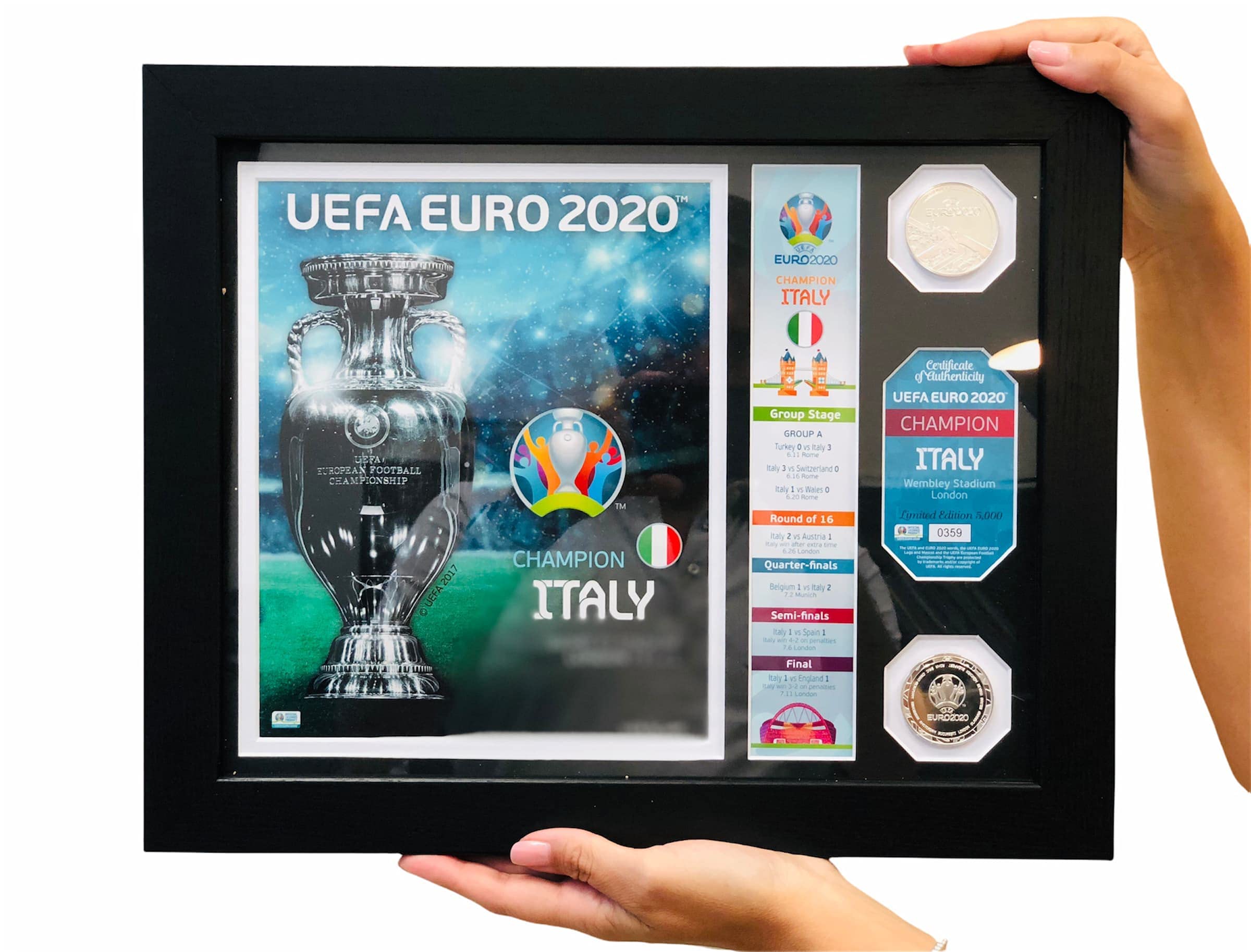 UEFA EURO 2020 Trofeo Ufficiale Italia Campione D’Europa - Un documento per Non Dimenticare