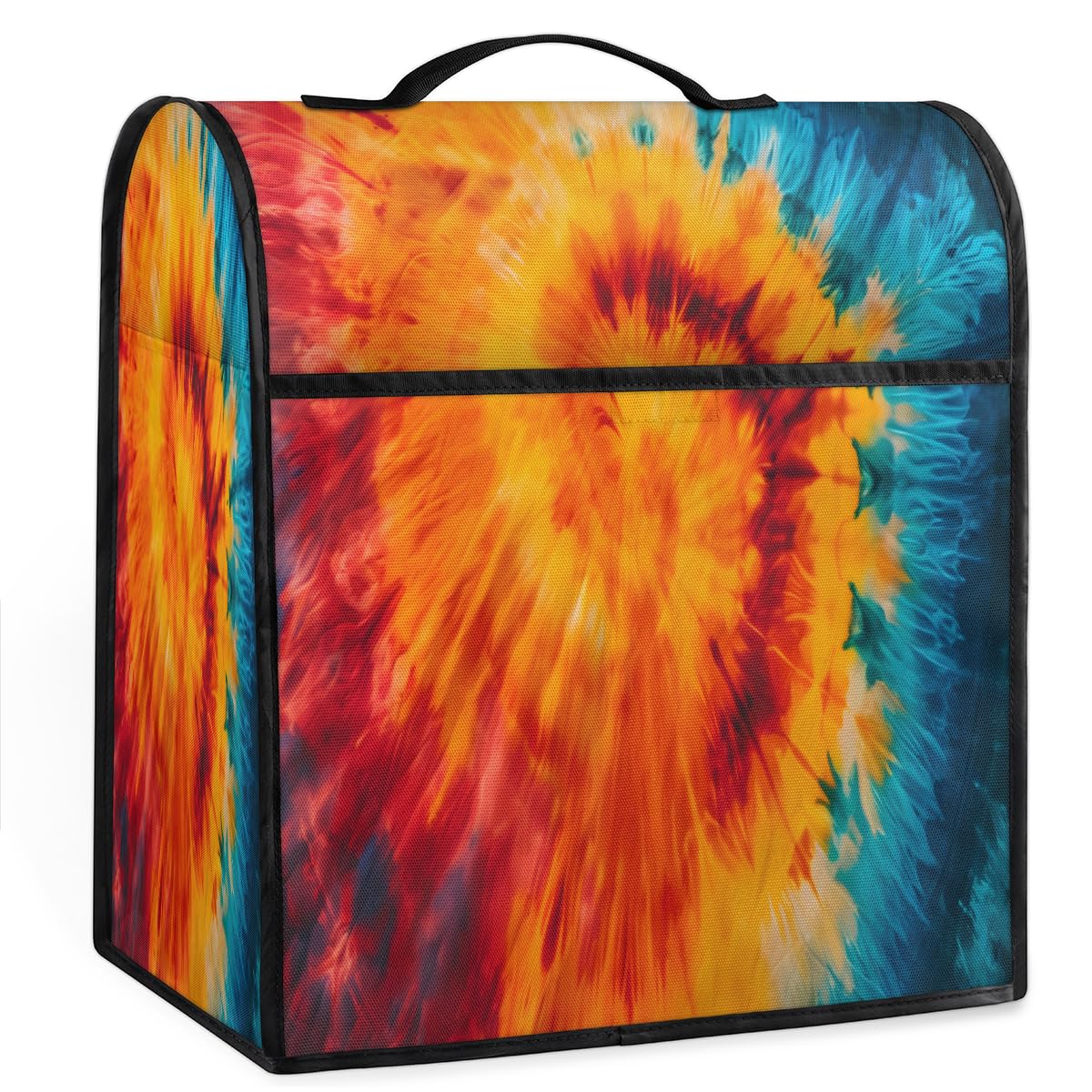 Coffee Maker Cover Tie Dye Kitchen Appliance Covers Small Appliance Covers Blender Cover Juicer Cover Dust Covers for Kitchen Appliances with Top Handle and Pockets,Washable,C151
