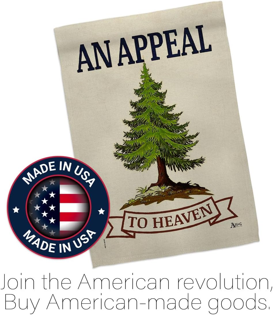 Flag Mailbox Mount Kit Appeal to Heaven Vintage Poster Lawn Gadsden Liberty Pine Tree Tapestry Historical Sign Colonial Banner, Patriotic Decoration Made in USA