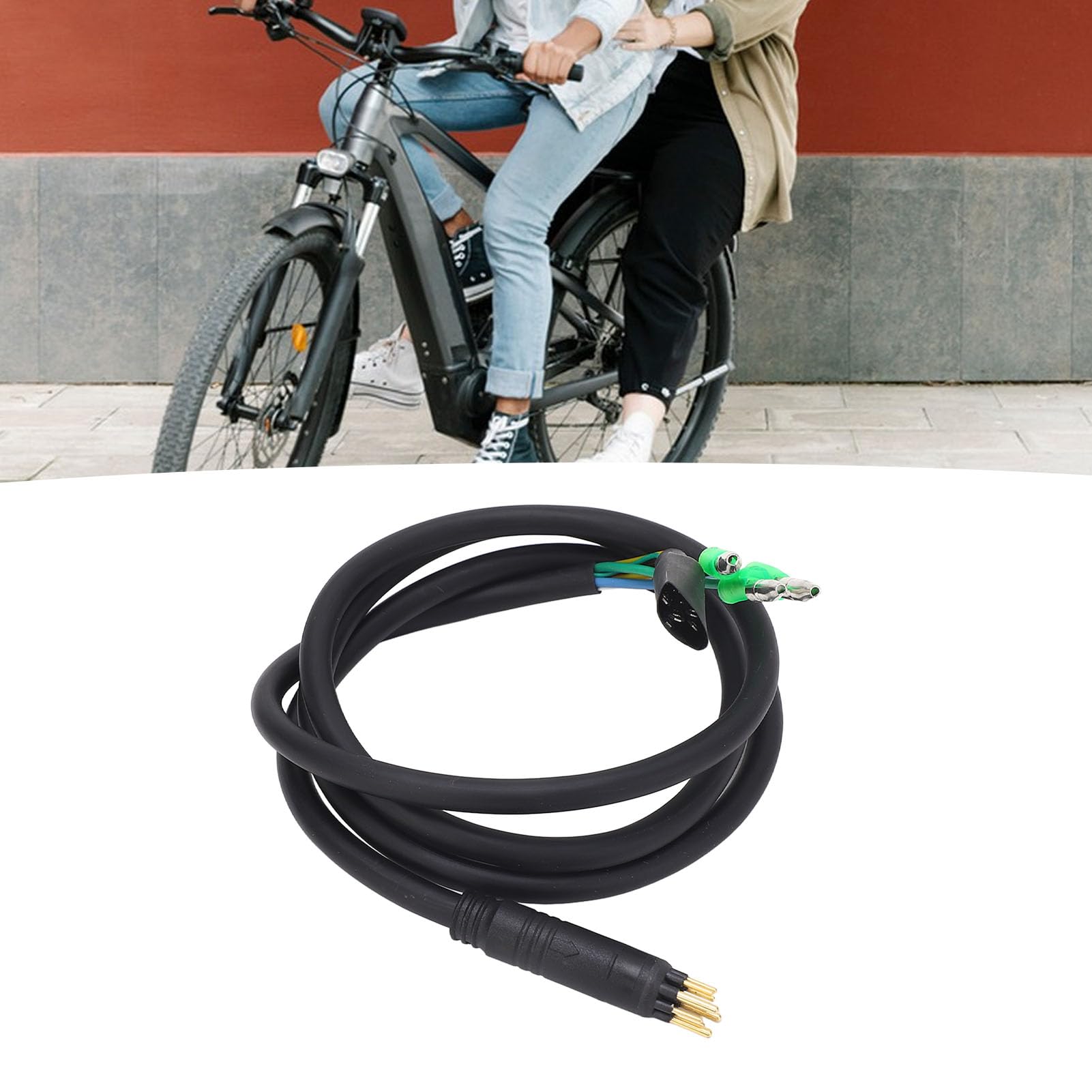 VGEBY 9-Pin E-Bike Motor Verlängerungskabel 160cm - Wasserdichtes Konvertierungskabel Für Elektrofahrräder
