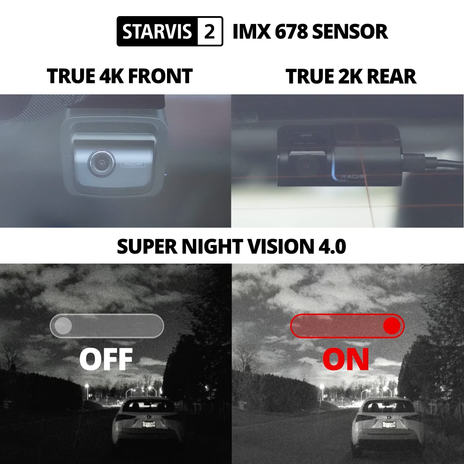 Caméra Double Tableau de Bord Thinkware U3000 4K QHD Avant et caméra arrière 2K, Grand Angle de 152° avec capteur G, capteur d’Image Sony, Mode Parking, Vision Nocturne, dashcam Voiture, WiFi, GPS