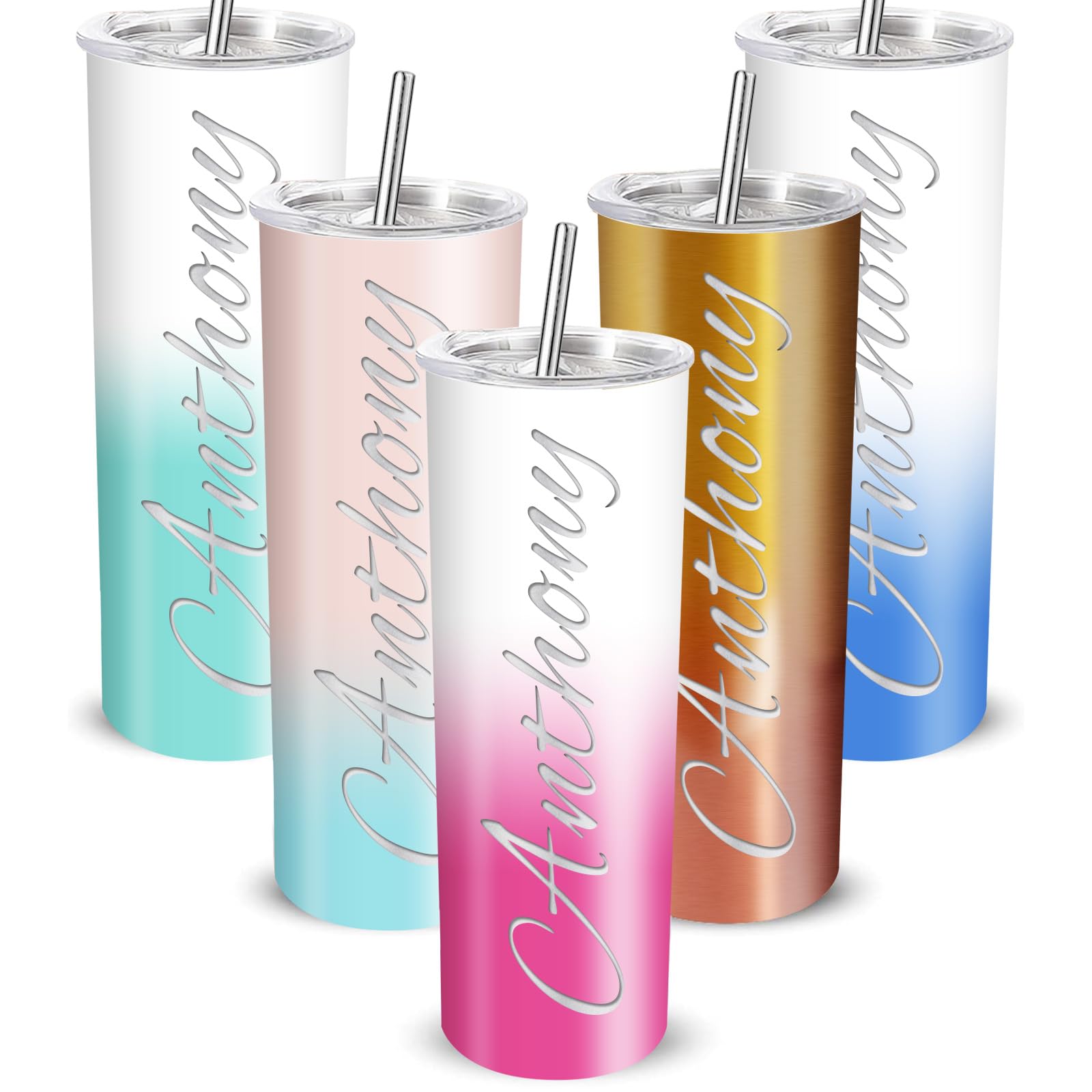 Personalized Tumbler - Laser Engraved with Name Logo,20oz Custom ...