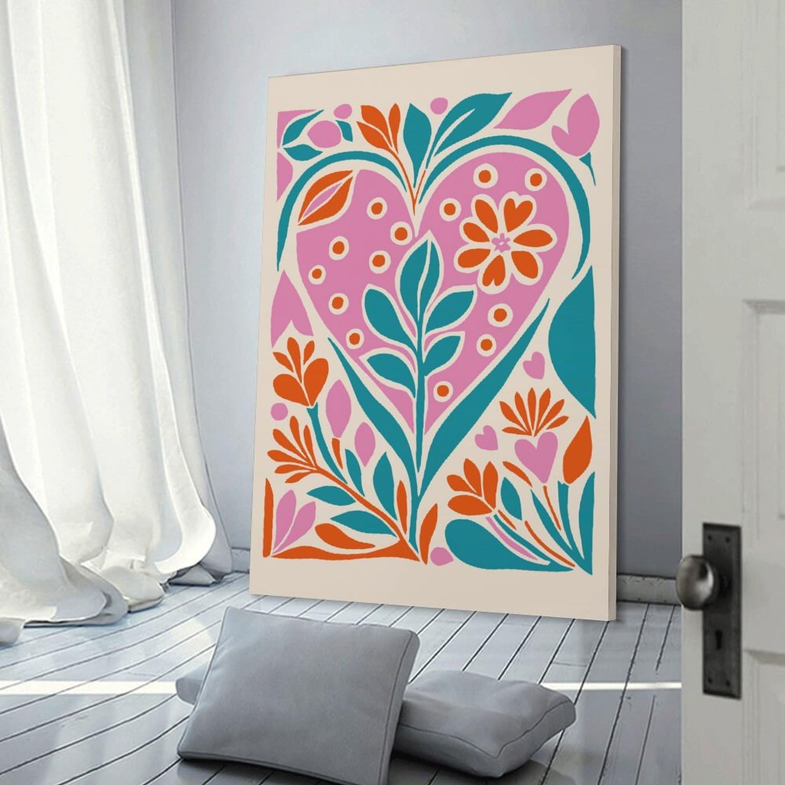 Junmoney Canvas Wall Decor Retro Abstract Nature, 20x30inch(50x75cm), for Flats, Guest Rooms Or Compact Rooms, A Simple Refresh for Blank Walls
