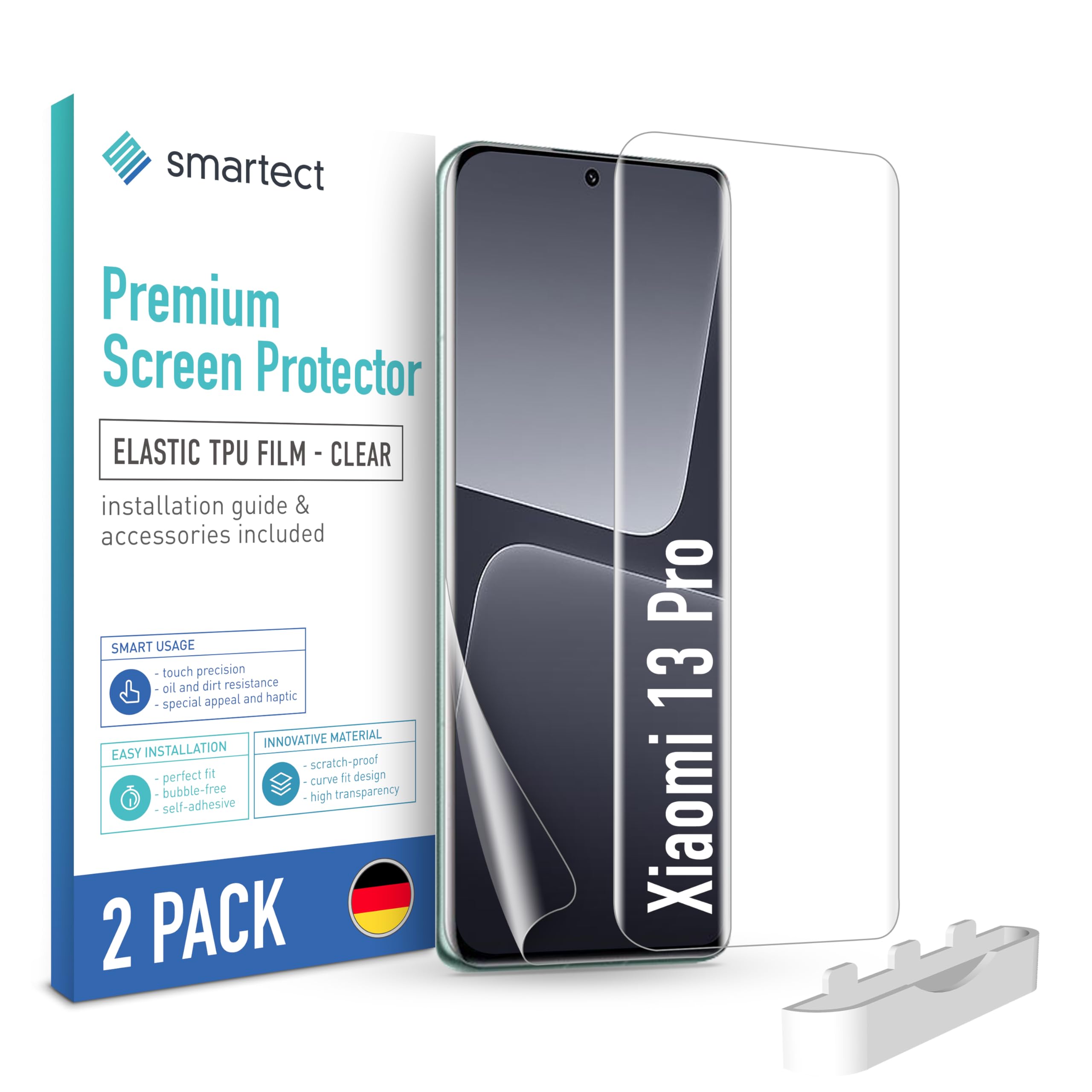 Smartect Pellicola In TPU 2 Pezzi Per Xiaomi 17 Ultra – Protezione Full Display, Anti-bolle, Anti-impronte, Installazione Facile