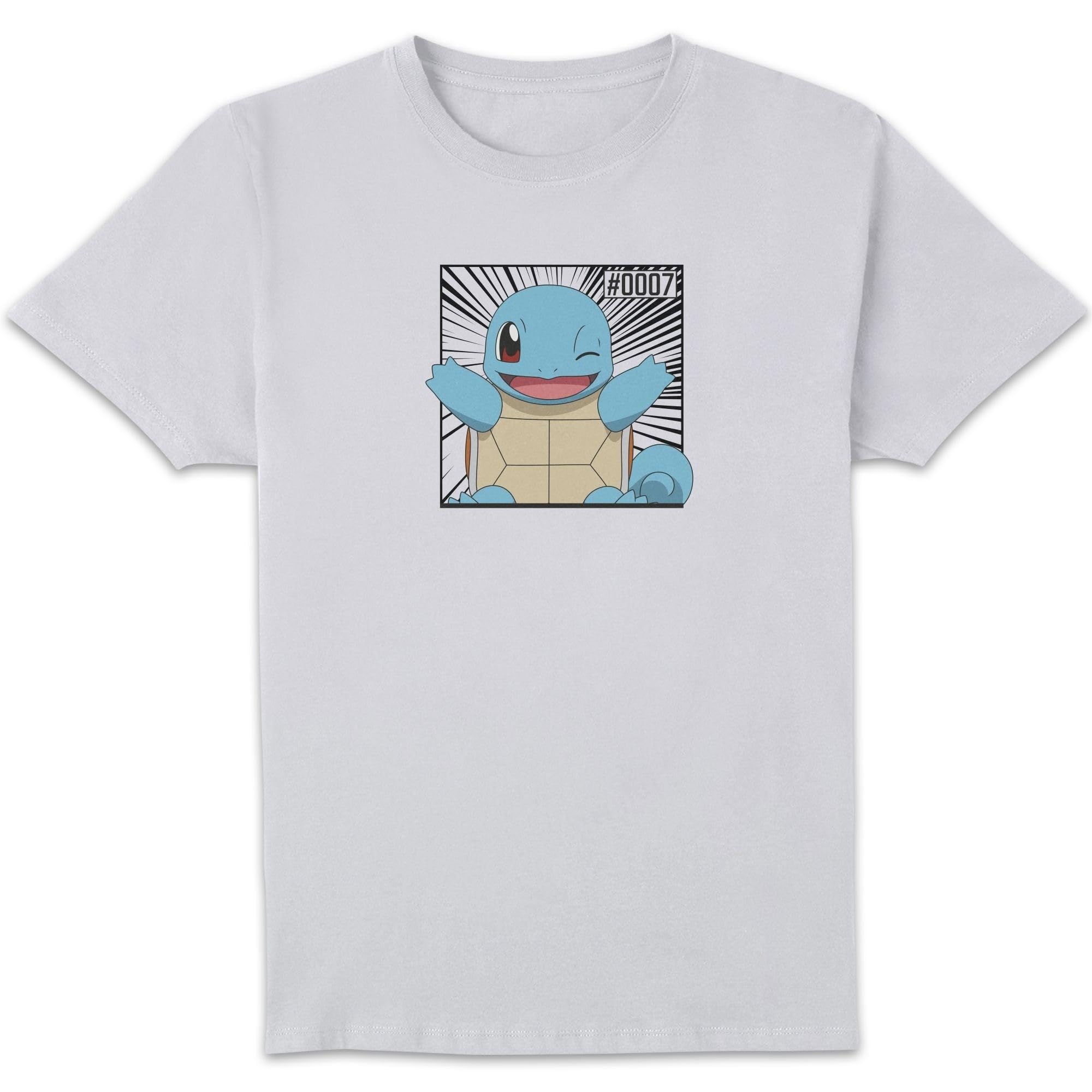 Pokémon Pokédex Squirtle #0007 Men's T-Shirt - White - L