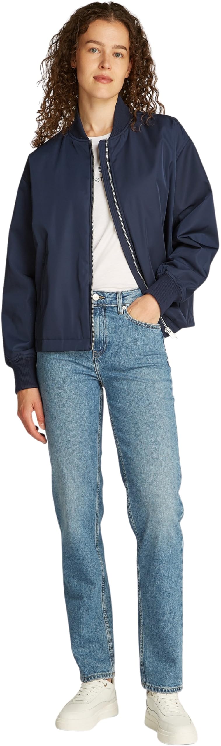 Tommy Hilfiger Bomber Femme Casual Nylon Léger