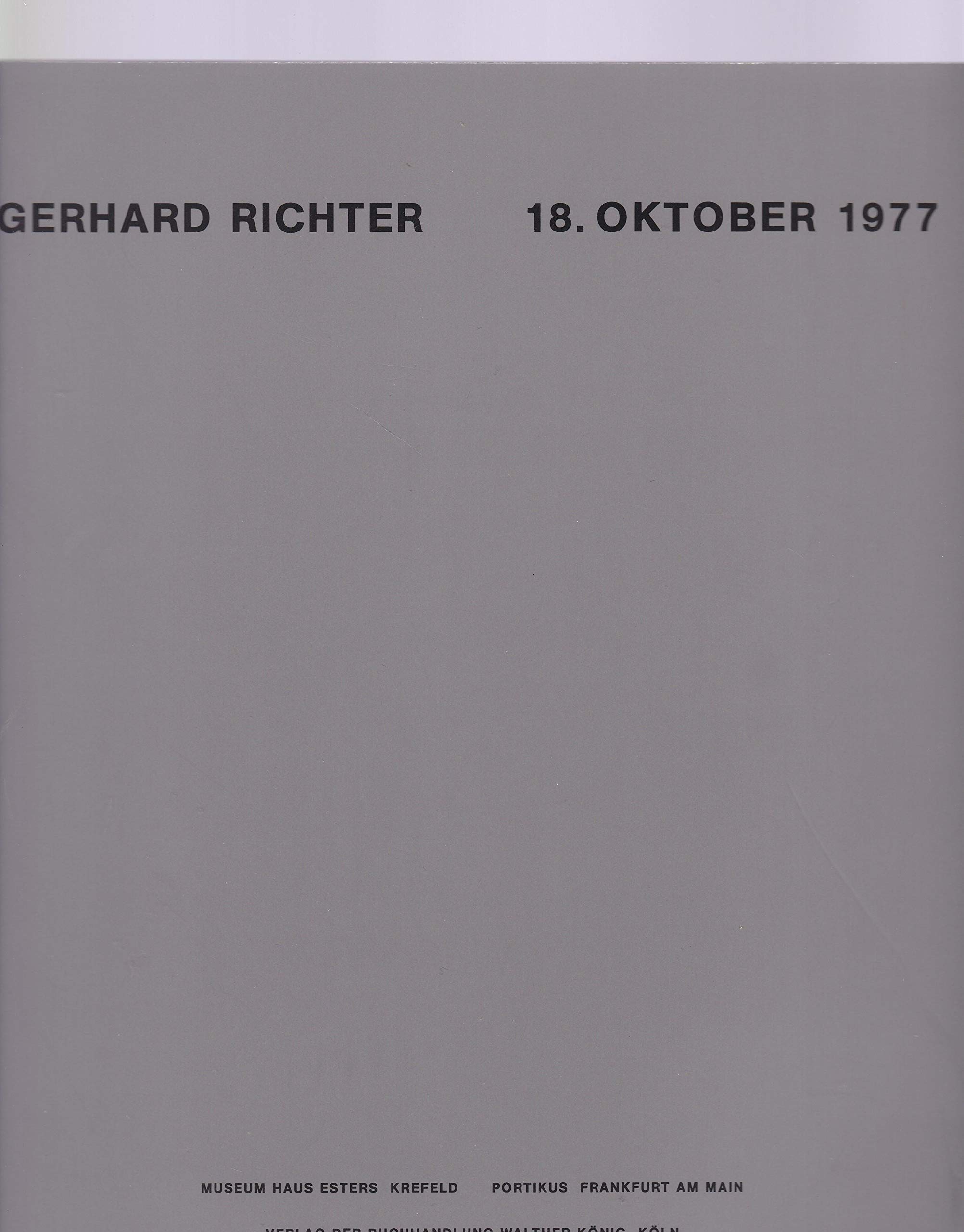 18. Oktober 1977: Katalog zur Ausstellung in den Staatlichen Kunstsammlungen Dresden, Galerie Neue Meister, 2005