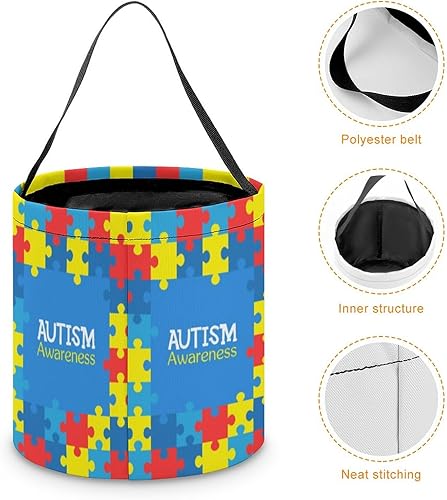 Miniatura 4 de Cesta de dulces para niños, para concientización sobre el autismo, para Halloween, fiesta, decoración del hogar