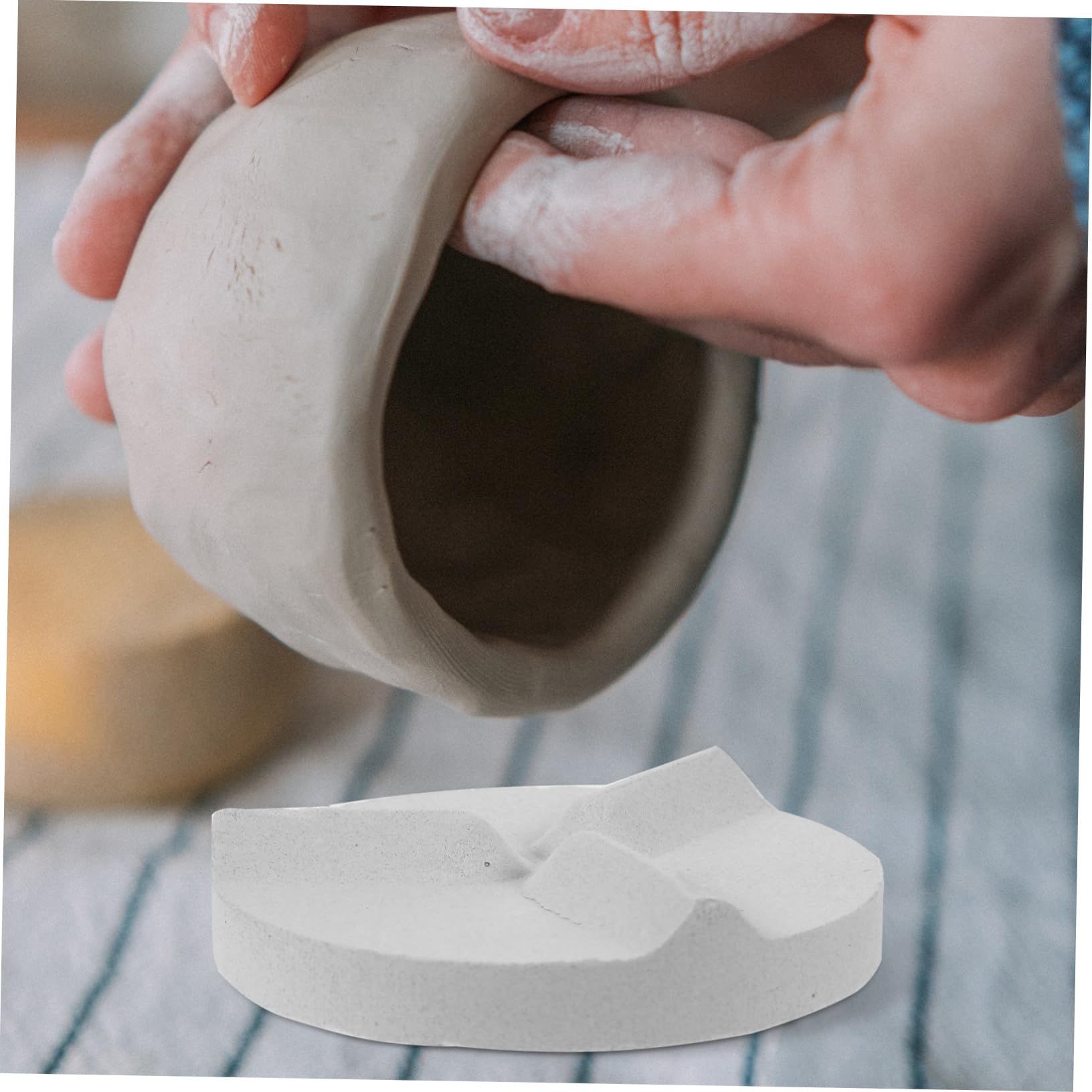 ERINGOGO Ceramic Pottery Kiln Mat Set 4pcs Moveable Mat for Kiln No Burrs Comfortable Grip