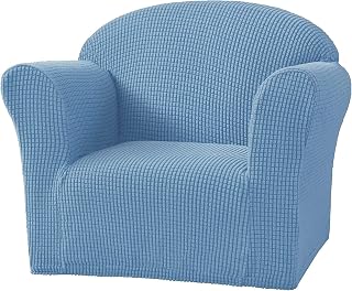 Funda de sofá para niños, funda de silla de alta elasticidad para niños, fundas de sofá de tamaño pequeño, 1 funda de sofá para sillón, funda de sofá para niños/niños pequeños/bebé (color: azul -2)