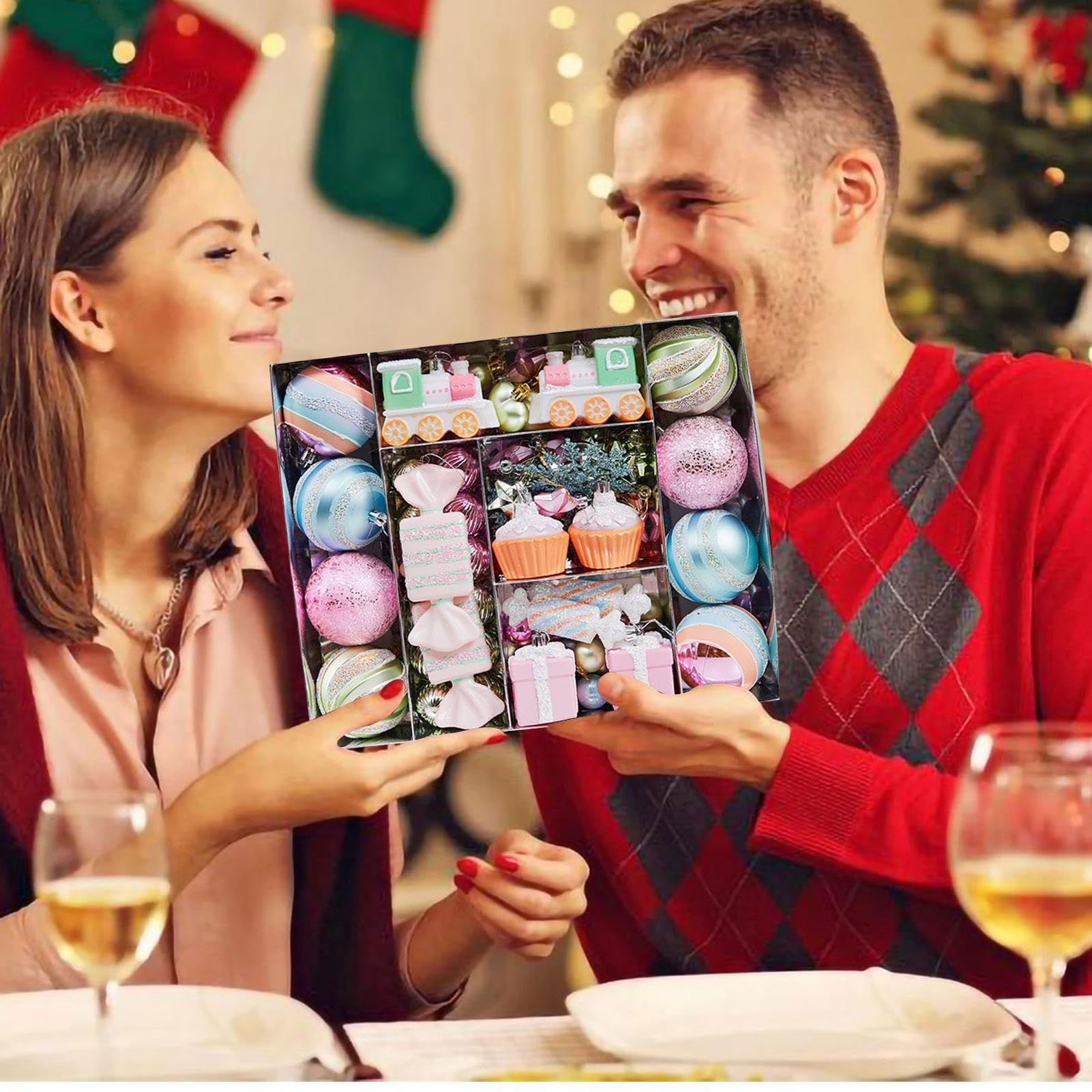 Bolas navideñas para árbol Juego de Bolas Colgantes Multicolor irrompibles