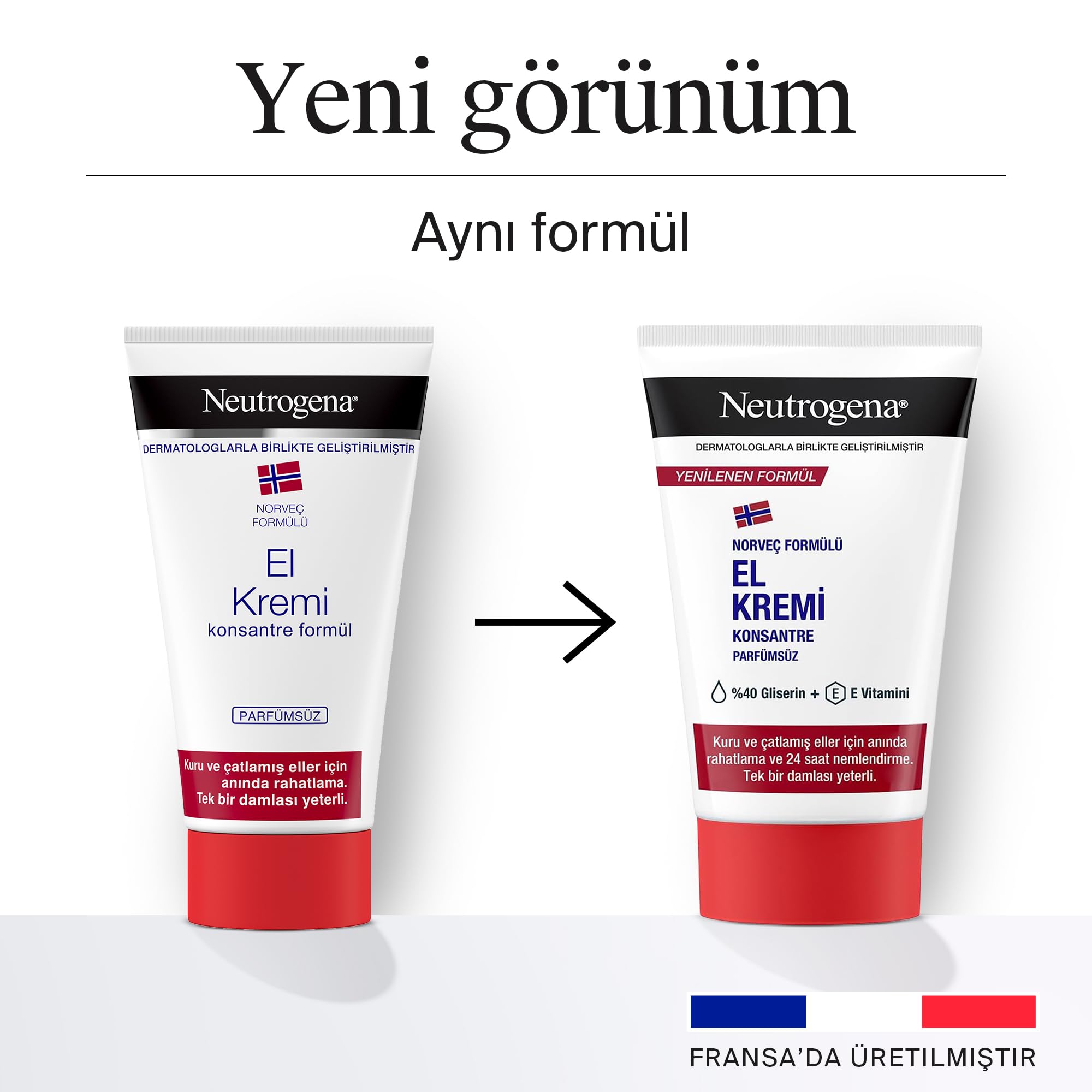Neutrogena Parfümsüz El Kremi 50 ml 2li paket