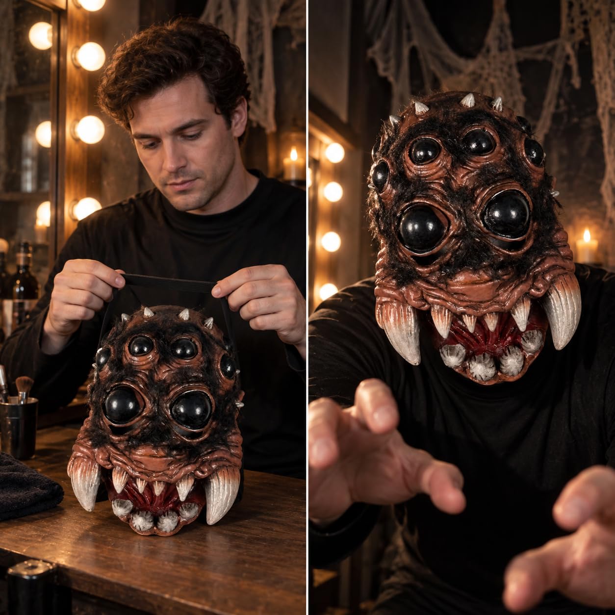 Maschera Ragno Horror Lattice
