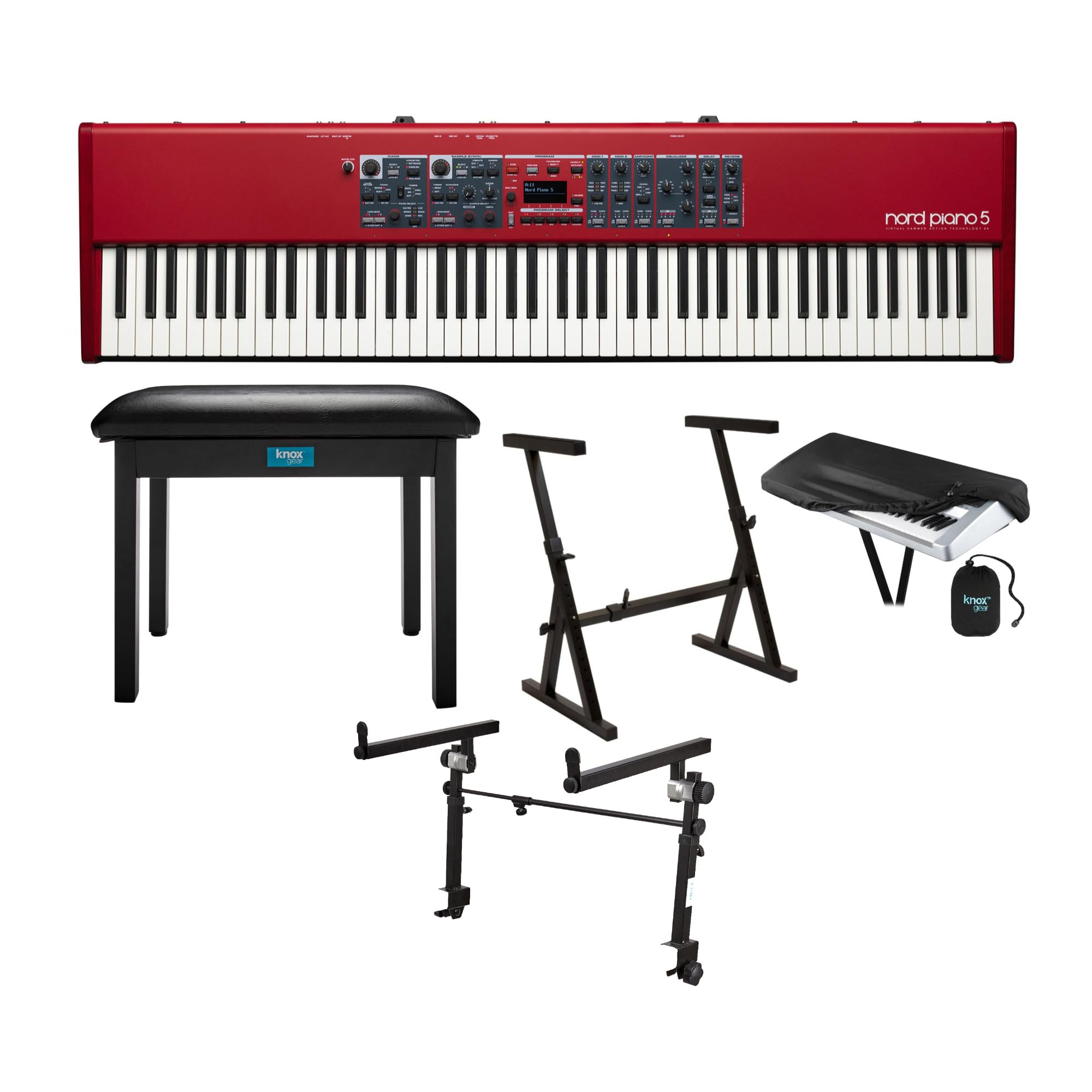 Amazon.com: Nord Piano 5 88-Key Digital Piano (Red) Bundle with