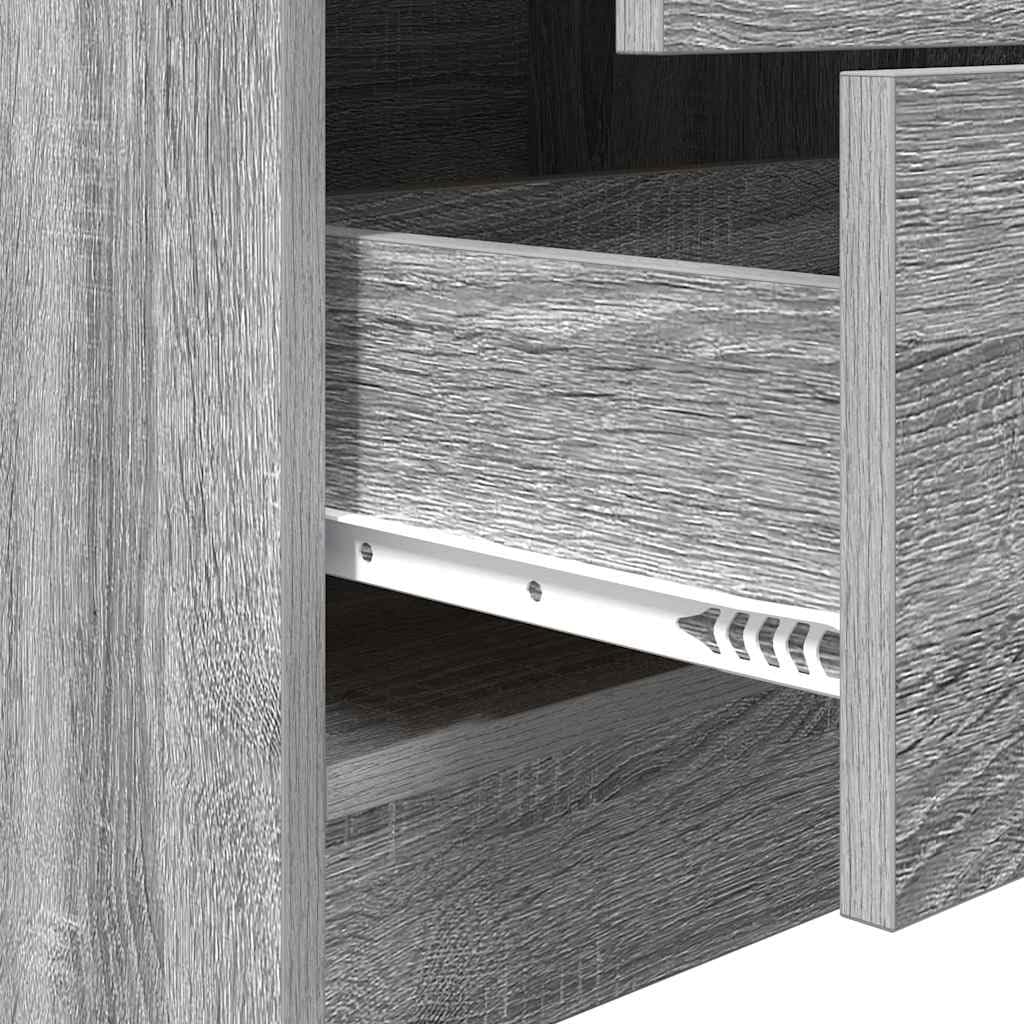 vidaXL Highboard z szufladą Szary Sonoma 45,5 x 34 x 127 cm