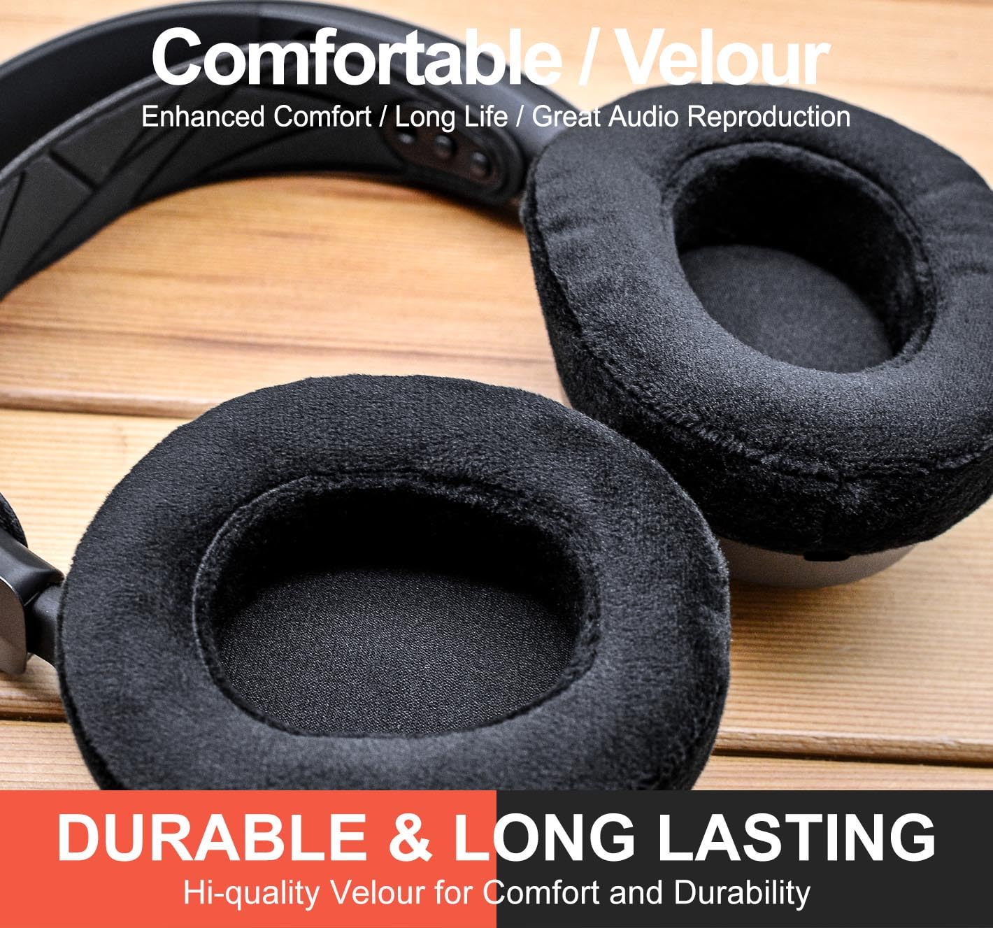 Almohadillas de Repuesto inalámbricas Nova Pro, compatibles con Steelseries Arctis Nova Pro Wireless de LTYIVABHTTW I Mejora de la Durabilidad y el Sonido (Terciopelo Suave)