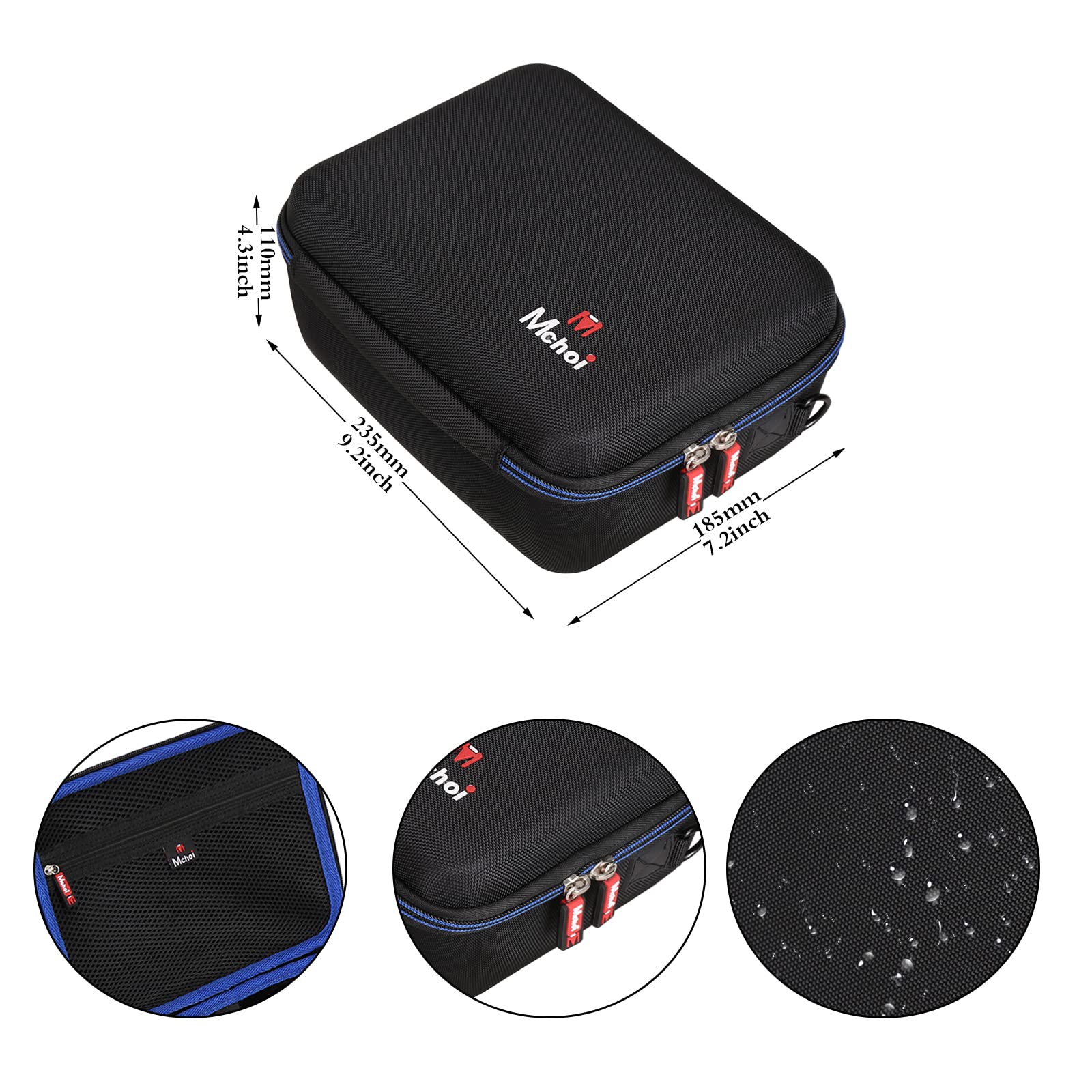 Funda de viaje rígida para proyector AuKing 2022/para mini proyector actualizado 2025, solo funda 6