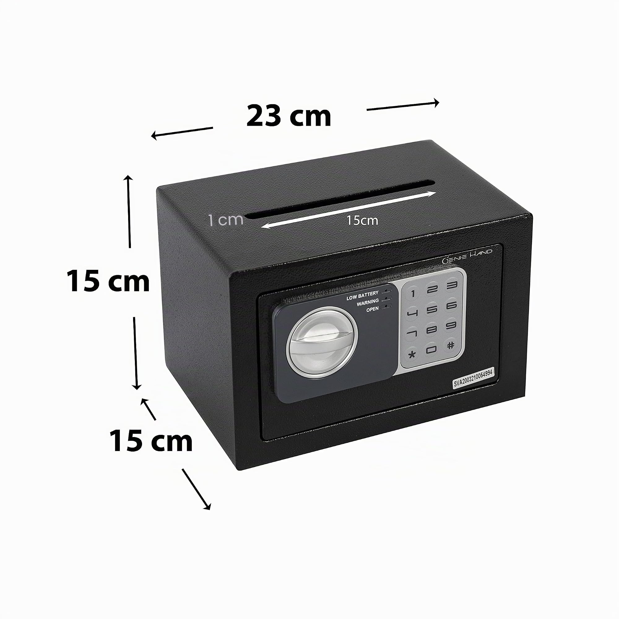 Genie Hand – Coffre-Fort Électronique De Dépôt Mini - B-Class Serrure – Anti Bounce System - Fente Anti-Pêche