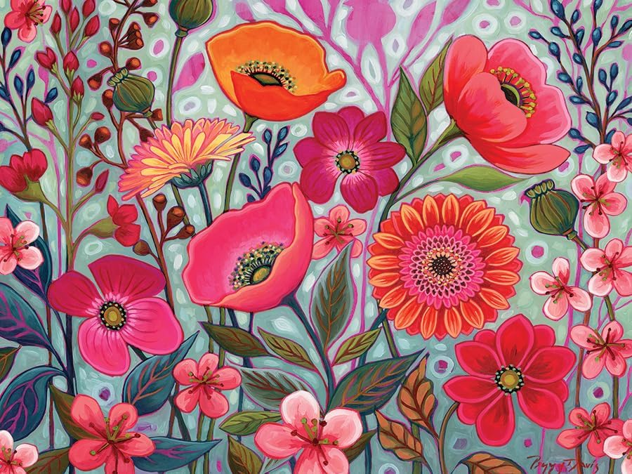 Miniatura 3 de Cobble Hill - Rompecabezas de 275 piezas de fácil manejo, jardín sombreado, póster de muestra incluido