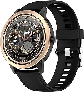 D&LE Smart Watch (Answer/Make Calls), 1.32" Full HD Screen SmartWatch for Android iOS Phones, Fitness Tracker with Heart Rate/Sleep Monitor, IP67 Waterproof Smart Watches for Men Women(Color:Gold)